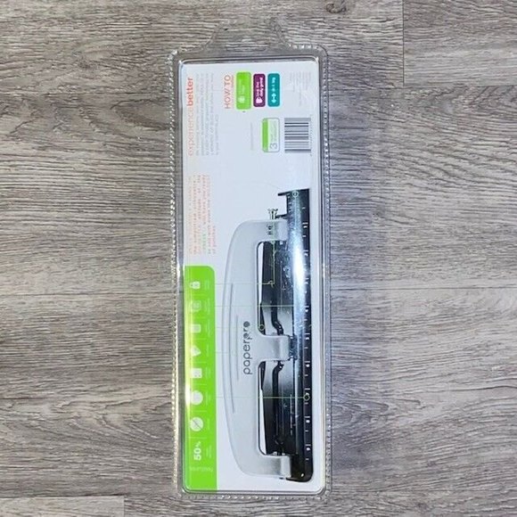 Brand New PaperPro inPress 12 3 Hole Punch 12 Sheet Capacity Silver - Picture 2 of 2